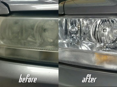 headlights before and after